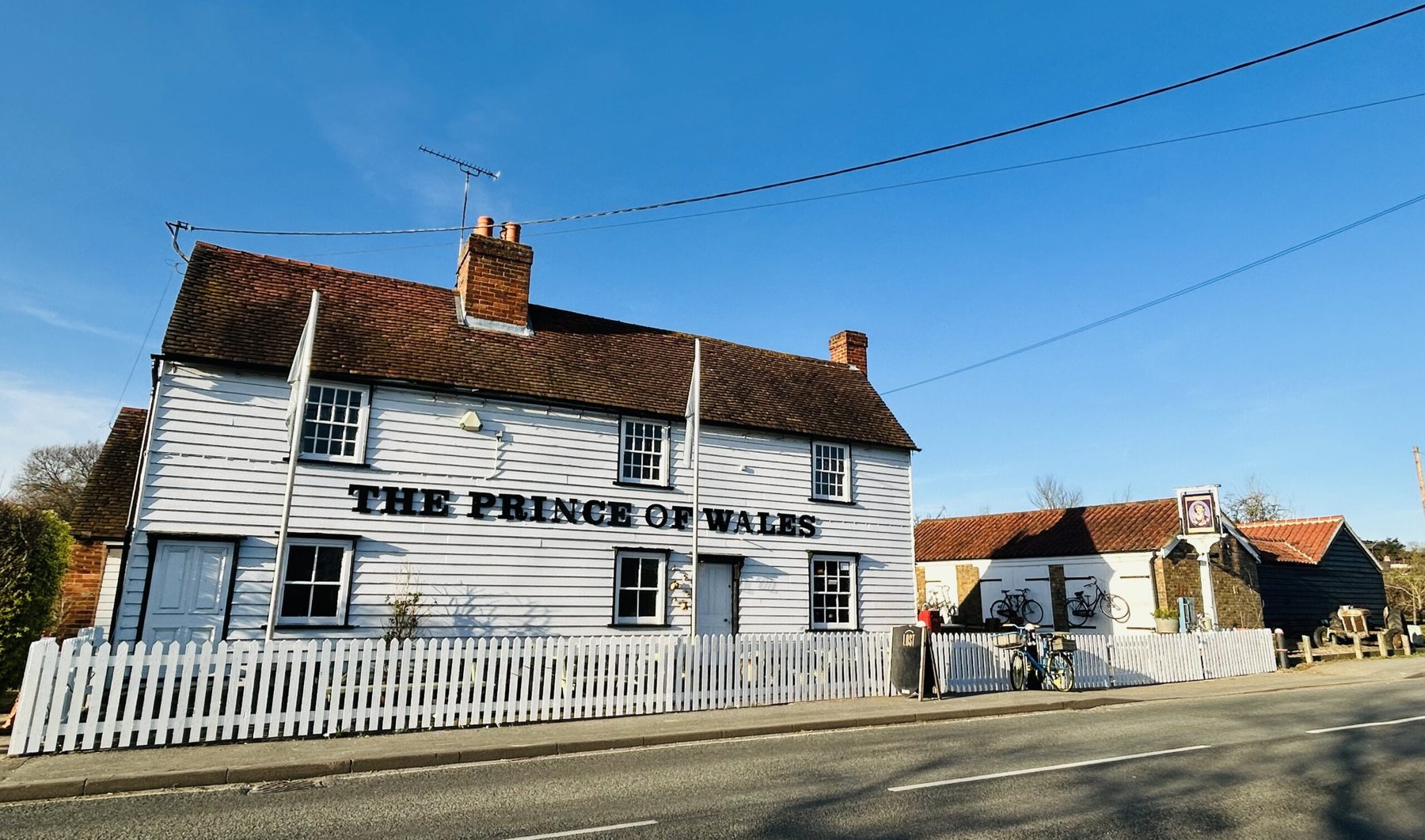 The front of the Prince of Wales in Stow Maries